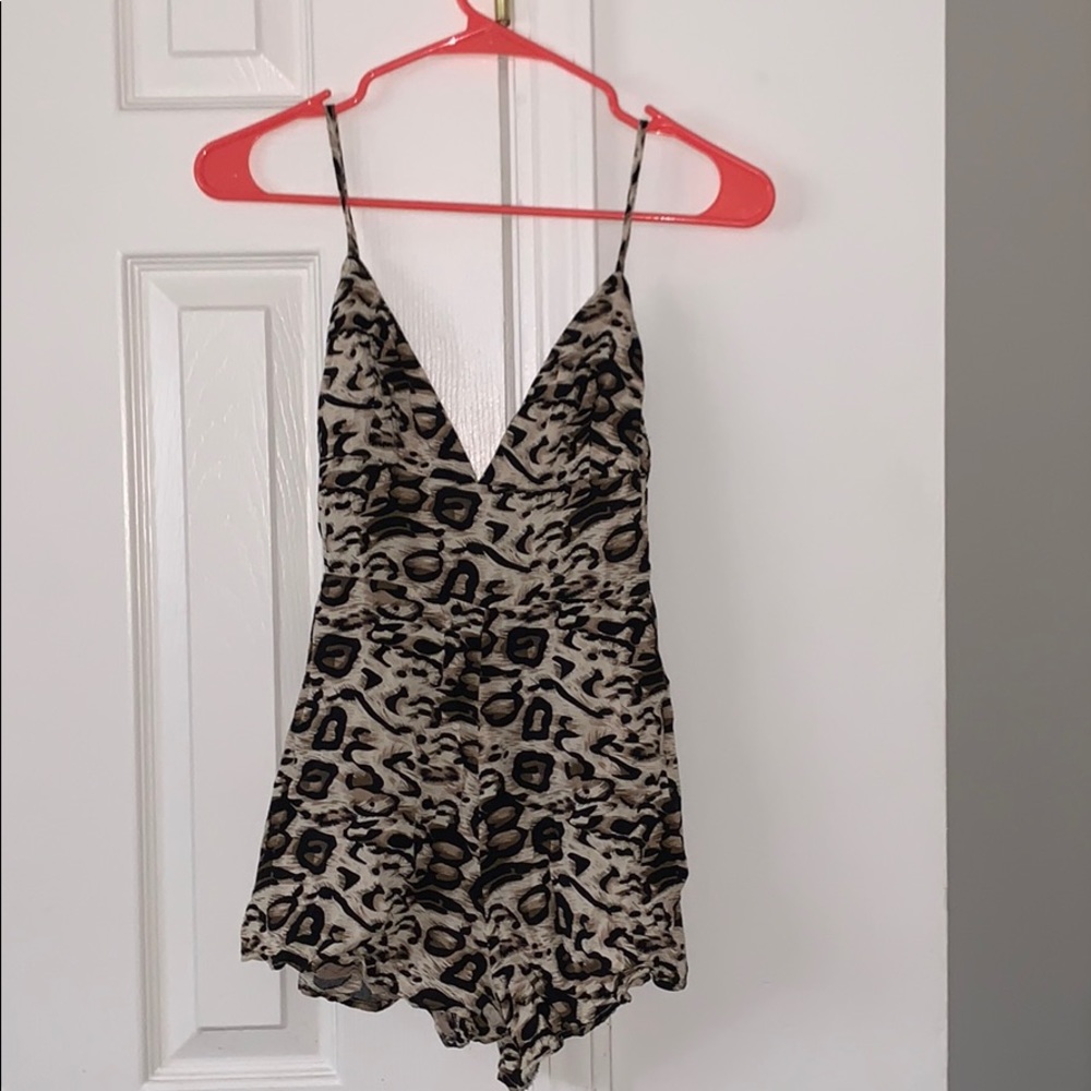 Fashion Nova Animal print romper